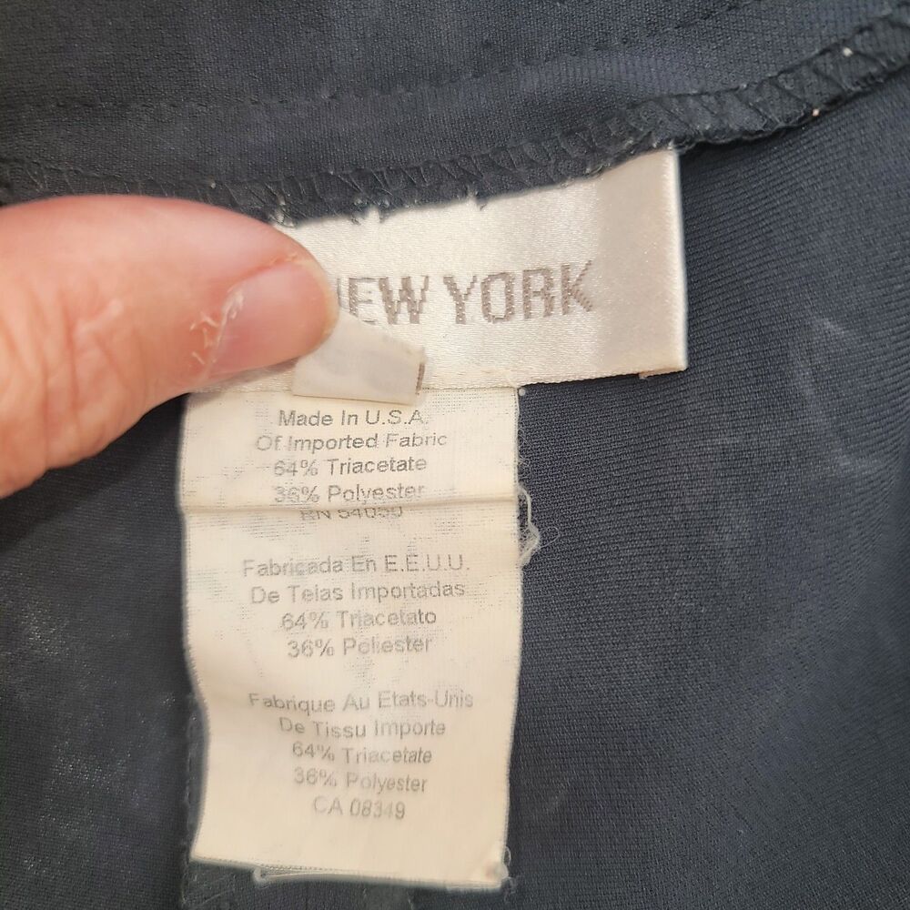 VTG Jones New York Women's Size 8 Black High-Waisted Straight Leg Dress Pants - Picture 3 of 8